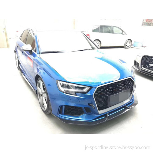 Carbon Fiber Front Lip Spoiler for Audi RS3 4-Door 2017-2018
